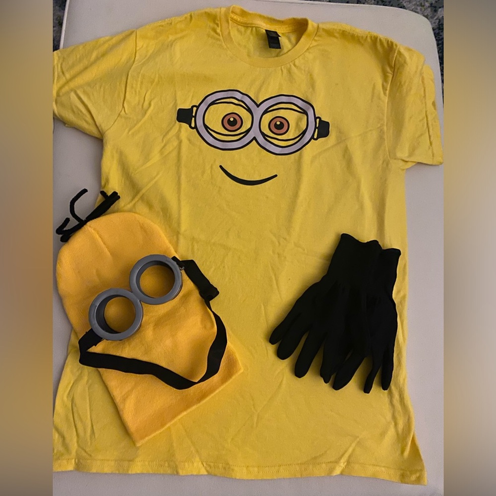 Yellow Minion Size Medium Adult costume set